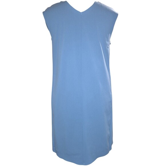Aday Sleeveless Bonded Stitching LBD Dress Light Slate Blue Norm Core Size Med - Picture 7 of 7